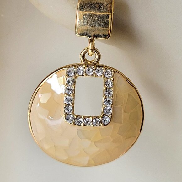 Yellow Short Drop Earrings - Picture 2 of 8